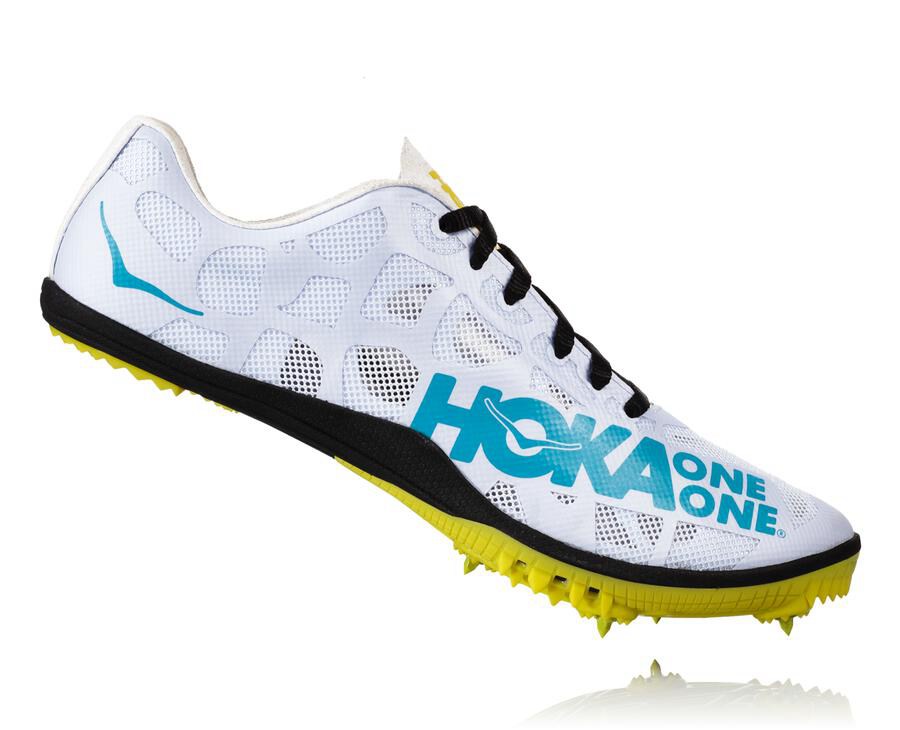 Hoka One One Rocket X Spikes Herr - Vita/Blå - WDBSF-3467